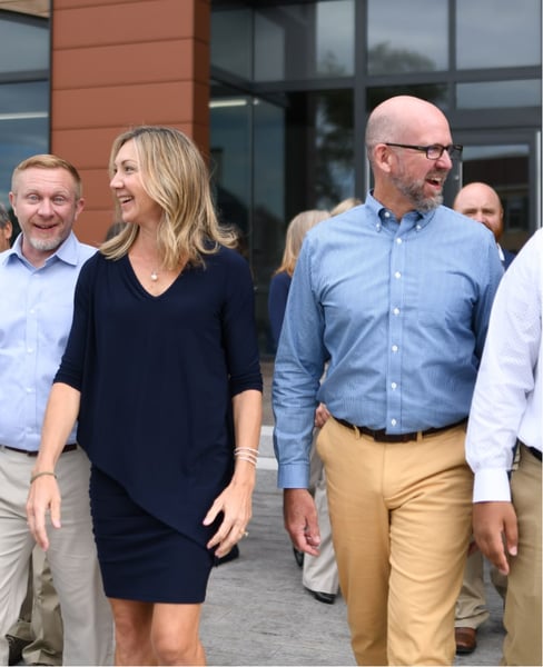 Market Street Talent team walking and smiling